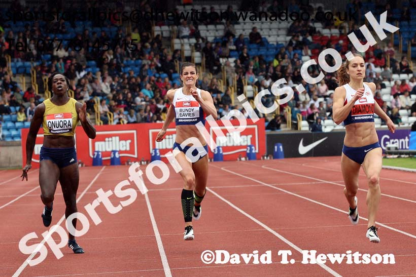 Womens 400 metres, British Championships, Birmingham. Photo: David T. Hewitson/Sports for All Pics